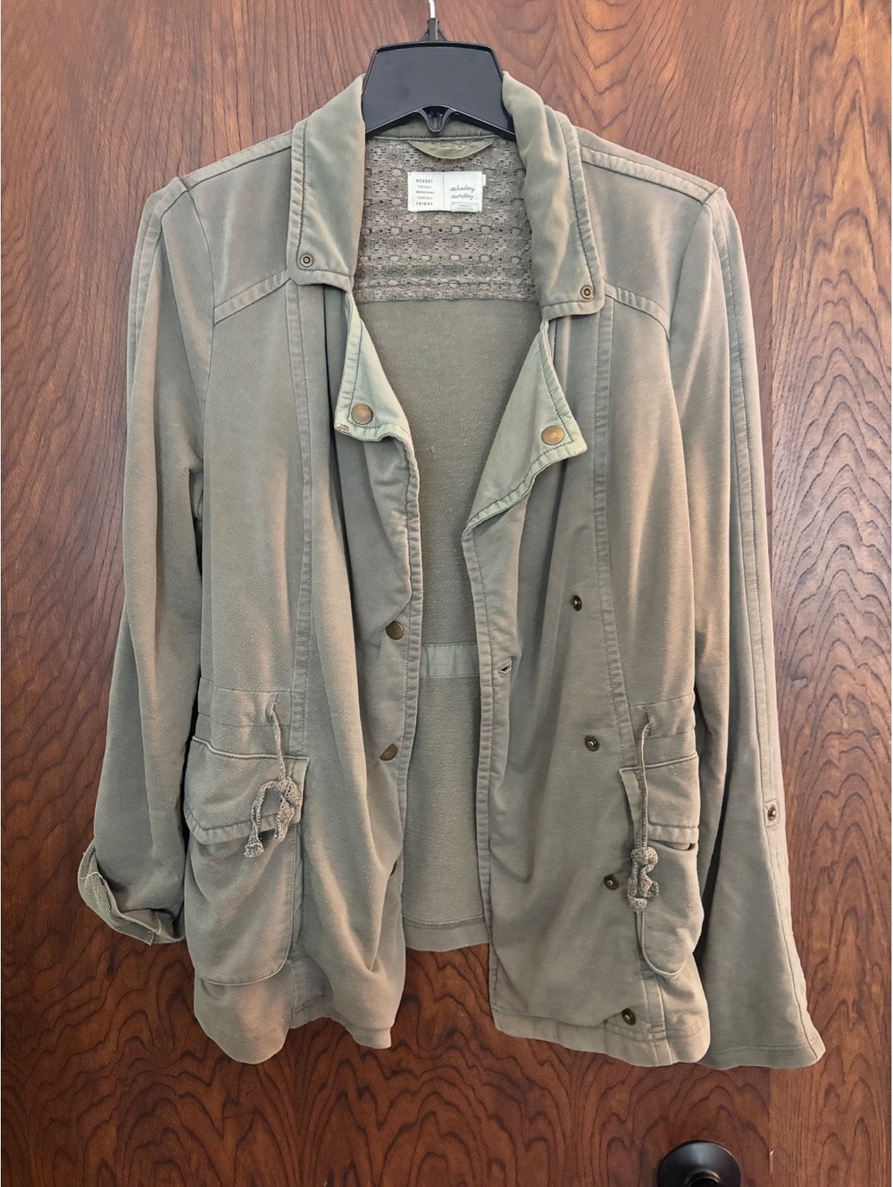 Anthropologie Saturday Sunday Olive Green Casual Jacket